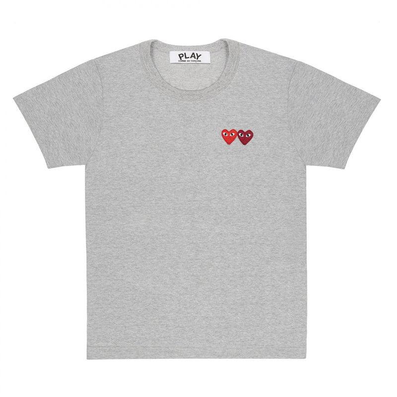 Play Comme des Garçons Double Heart T-shirt