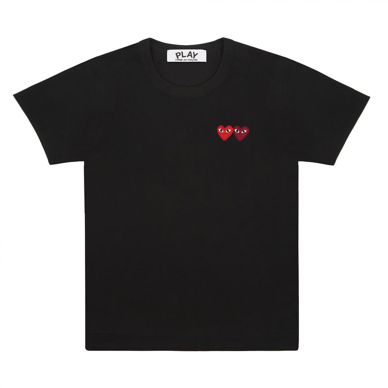 Play Comme des Garçons Double Heart T-shirt